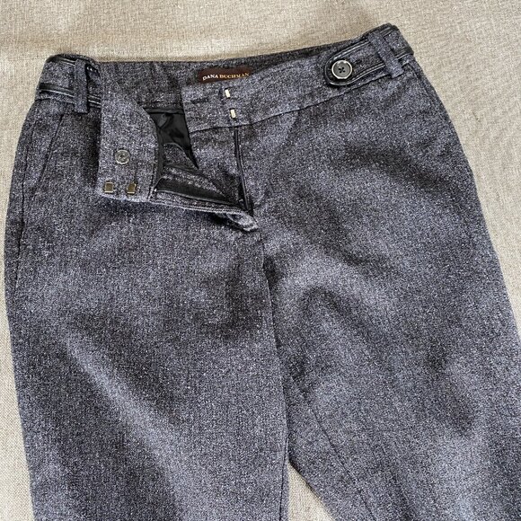 Dana Buchman Dress Pants Women's 8 Flat Front Mid Rise Gray - Picture 9 of 14